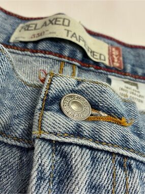 Vintage Levi's 550 Relaxed Tapered Leg Jeans Size 16S